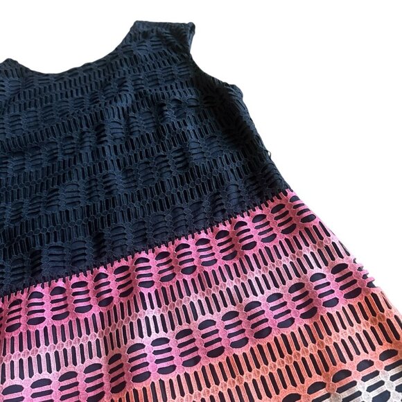 Ted Baker London Dahil Marina Mosaic Lace Tunic Dress Ombre Cocktail Size 4 - Picture 4 of 12